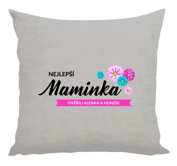 Polštář Nejlepší maminka se jmény dětí