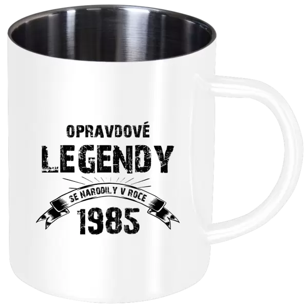 Nerezový hrnek Opravdové legendy se narodily v...