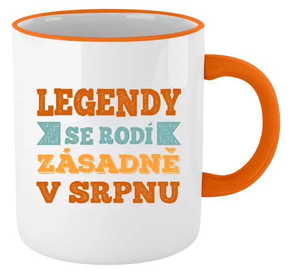 Hrnek Legendy se rodí zásadně v...