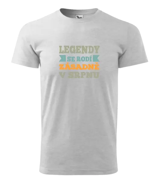 Pánské narozeninové tričko Legendy se rodí zásadně v...