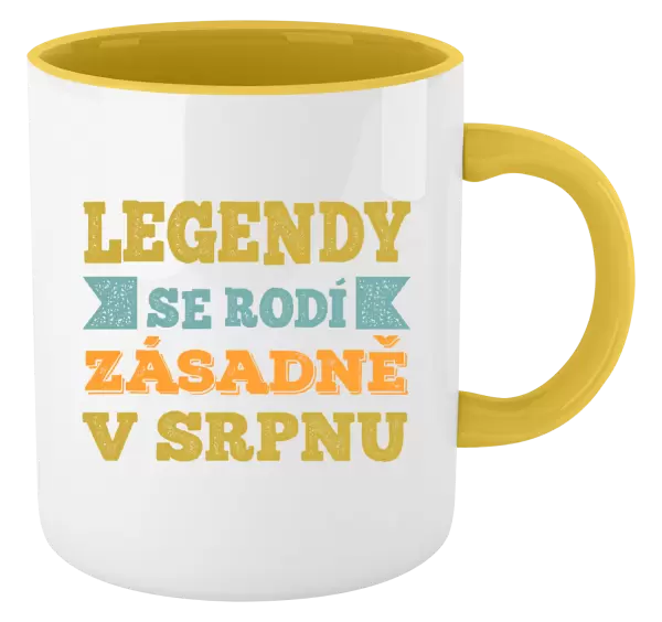 Hrnek Legendy se rodí zásadně v...
