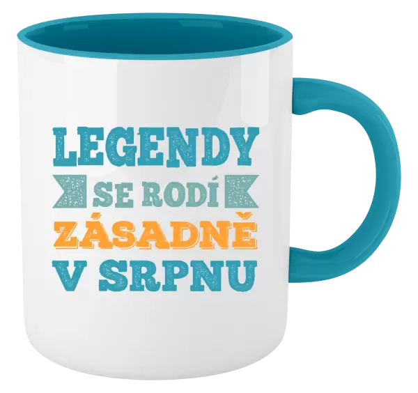 Hrnek Legendy se rodí zásadně v...