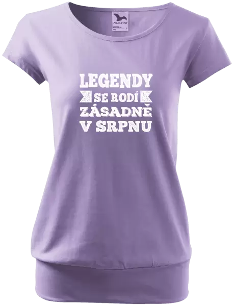 Dámské tričko Legendy se rodí zásadně v...