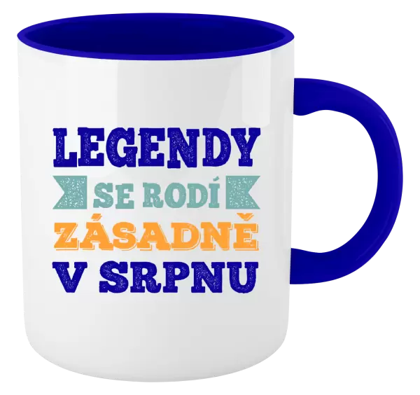 Hrnek Legendy se rodí zásadně v...