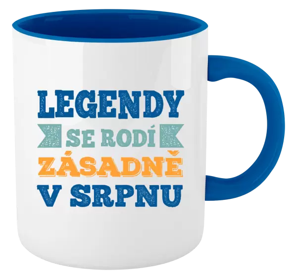 Hrnek Legendy se rodí zásadně v...