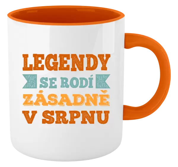 Hrnek Legendy se rodí zásadně v...
