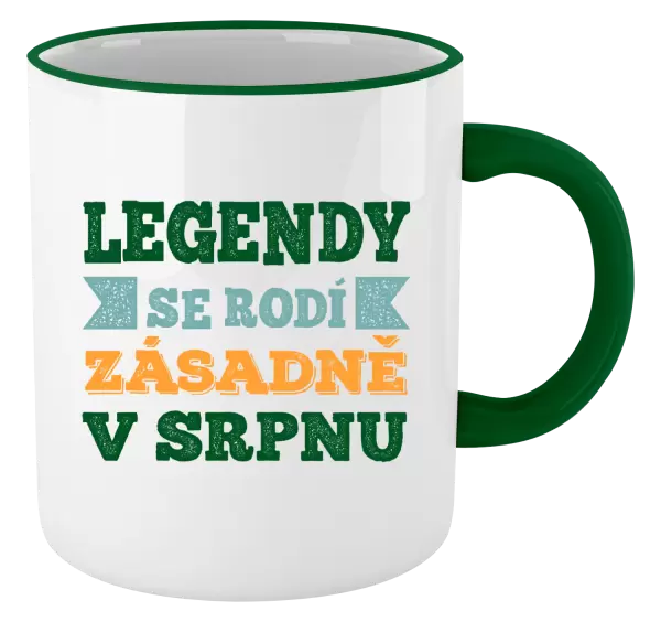 Hrnek Legendy se rodí zásadně v...