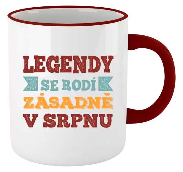 Hrnek Legendy se rodí zásadně v...