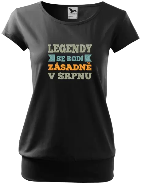 Dámské tričko Legendy se rodí zásadně v...