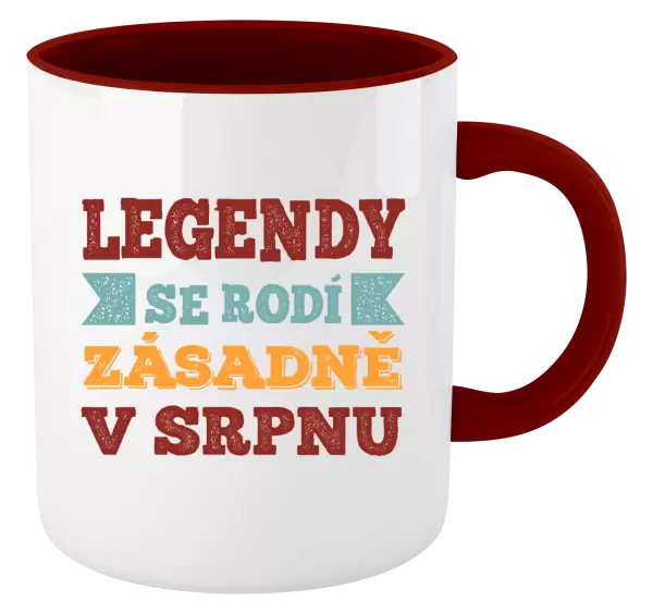 Hrnek Legendy se rodí zásadně v...