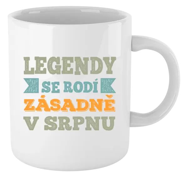 Hrnek Legendy se rodí zásadně v...