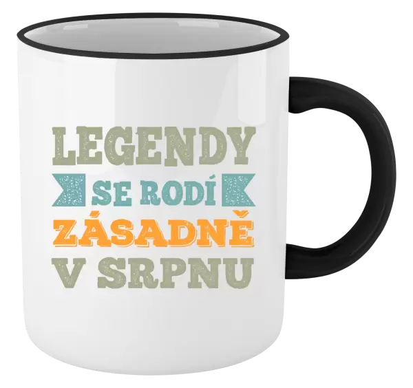 Hrnek Legendy se rodí zásadně v...