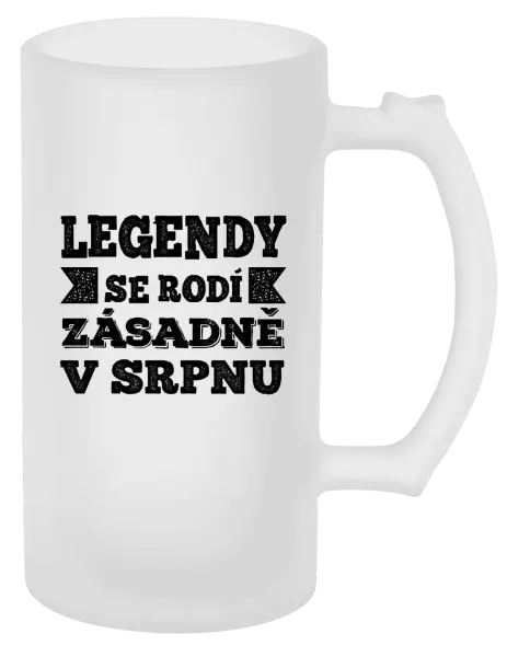Půllitr Legendy se rodí zásadně v...