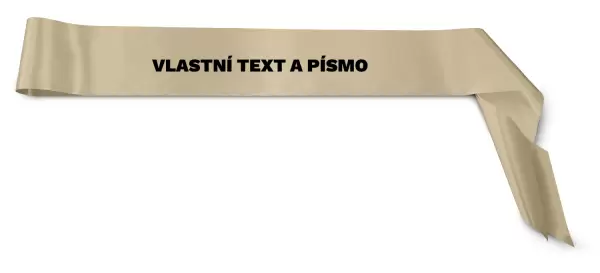Šerpa Vlastní text na stuhy