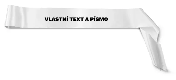 Šerpa Vlastní text na stuhy
