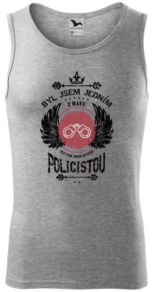 Pánské tílko Byl jsem jedním z davu, ale pak jsem se stal policistou
