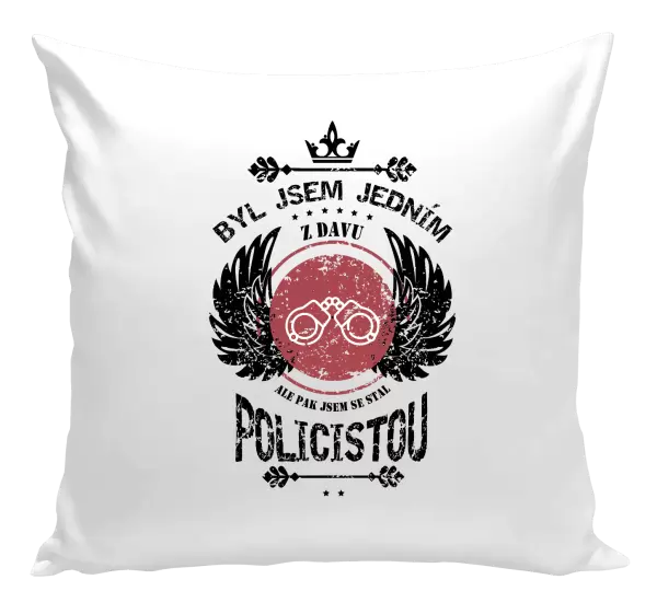 Polštář Byl jsem jedním z davu, ale pak jsem se stal policistou