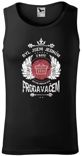 Pánské tílko Byl jsem jedním z davu, ale pak jsem se stal prodavačem
