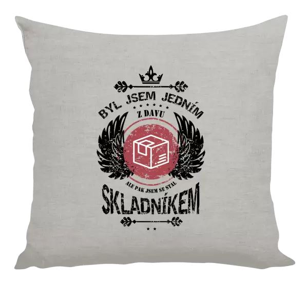 Polštář Byl jsem jedním z davu, ale pak jsem se stal skladníkem