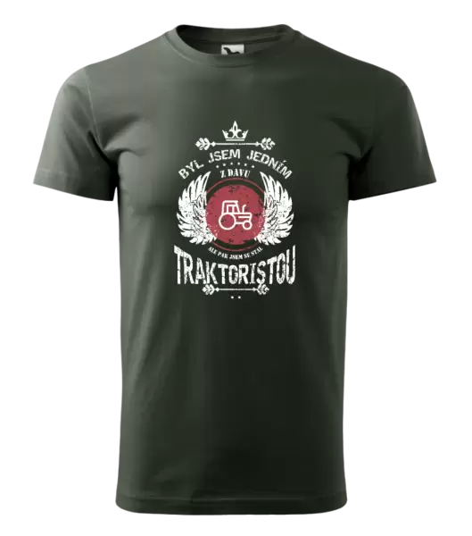 Pánské tričko Byl jsem jedním z davu, ale pak jsem se stal traktoristou
