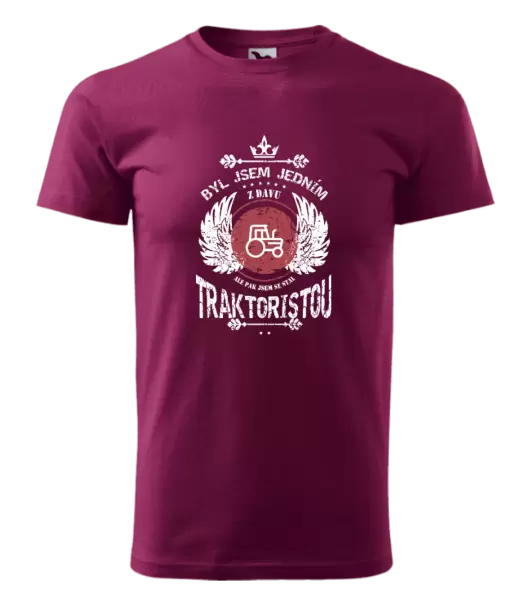 Pánské tričko Byl jsem jedním z davu, ale pak jsem se stal traktoristou