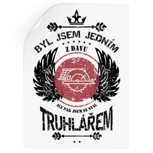 Samolepka Byl jsem jedním z davu, ale pak jsem se stal truhlářem