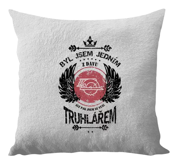 Polštář Byl jsem jedním z davu, ale pak jsem se stal truhlářem