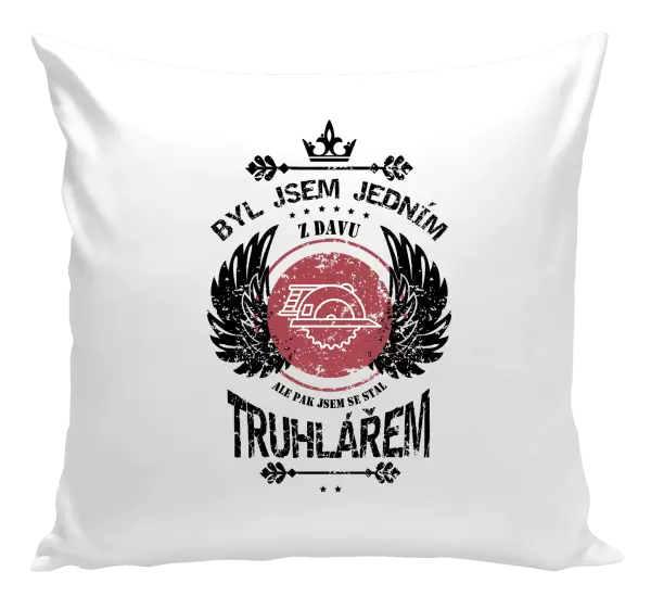 Polštář Byl jsem jedním z davu, ale pak jsem se stal truhlářem