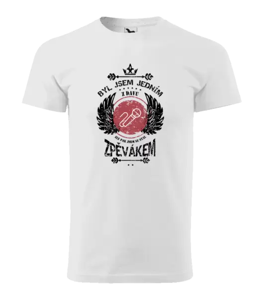 Pánské tričko Byl jsem jedním z davu, ale pak jsem se stal zpěvákem