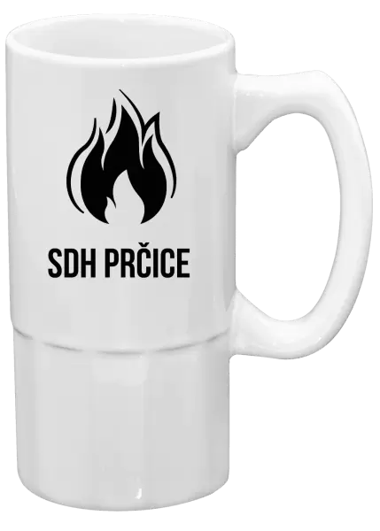 Půllitr SDH s vlastním názvem sboru