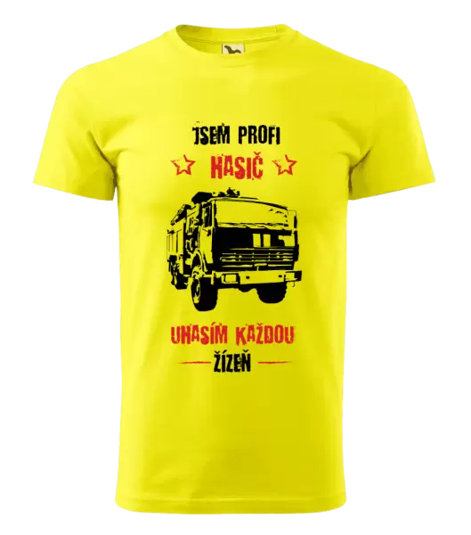 Pánské tričko Jsem profi hasič, uhasím každou žízeň