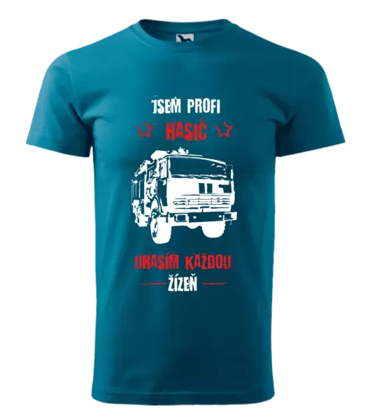 Pánské tričko Jsem profi hasič, uhasím každou žízeň