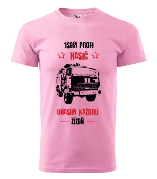 Pánské tričko Jsem profi hasič, uhasím každou žízeň