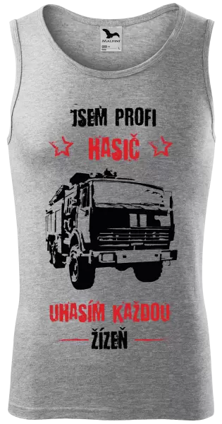 Pánské tílko Jsem profi hasič, uhasím každou žízeň