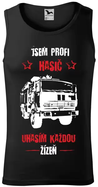 Pánské tílko Jsem profi hasič, uhasím každou žízeň