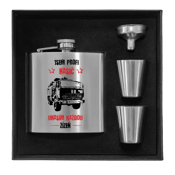 Placatka v krabičce Jsem profi hasič, uhasím každou žízeň