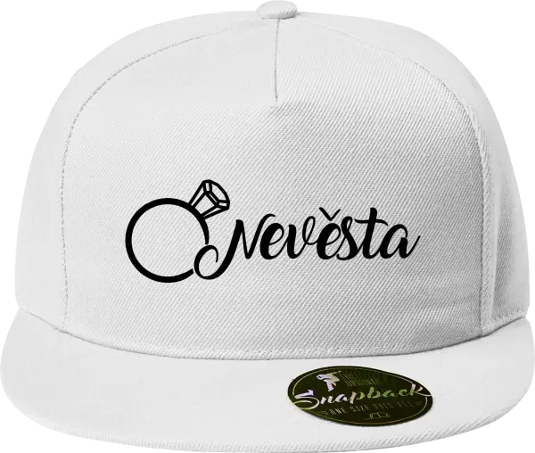 Snapback kšiltovka Nevěsta, prsten