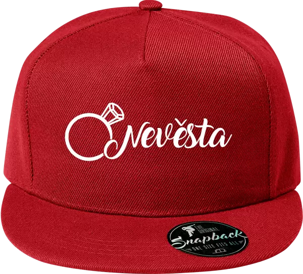 Snapback kšiltovka Nevěsta, prsten