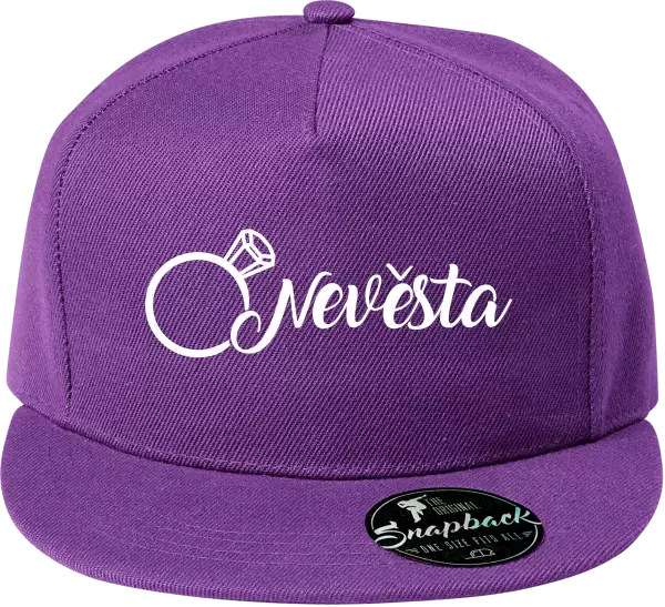 Snapback kšiltovka Nevěsta, prsten