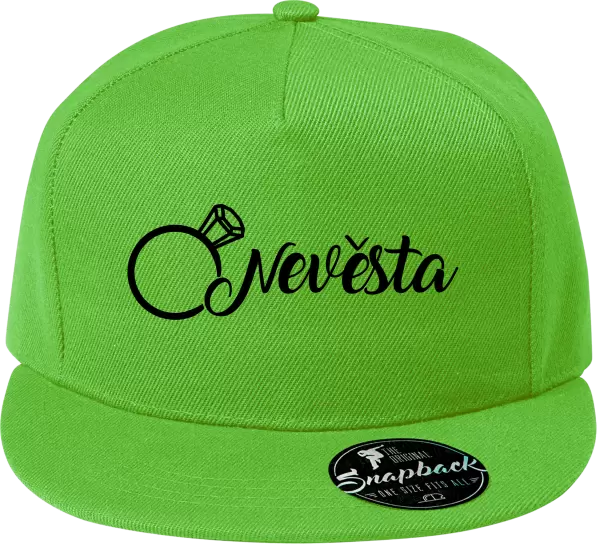 Snapback kšiltovka Nevěsta, prsten