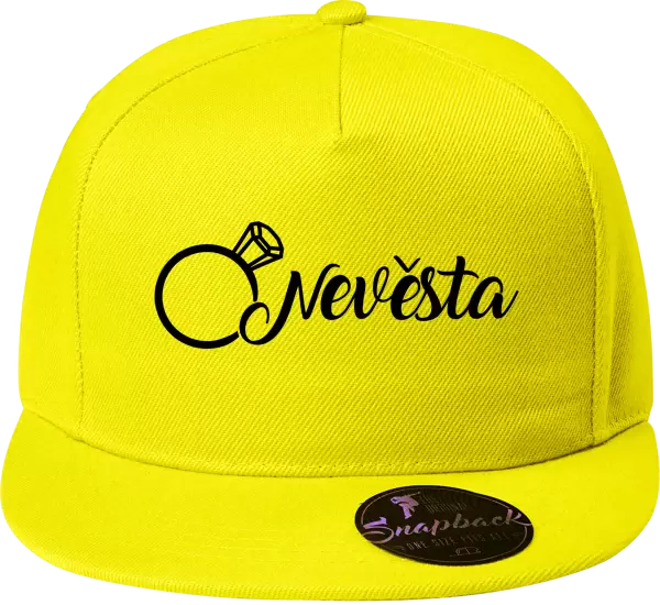 Snapback kšiltovka Nevěsta, prsten