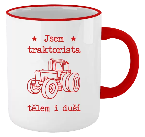 Hrnek Jsem traktorista tělem i duší