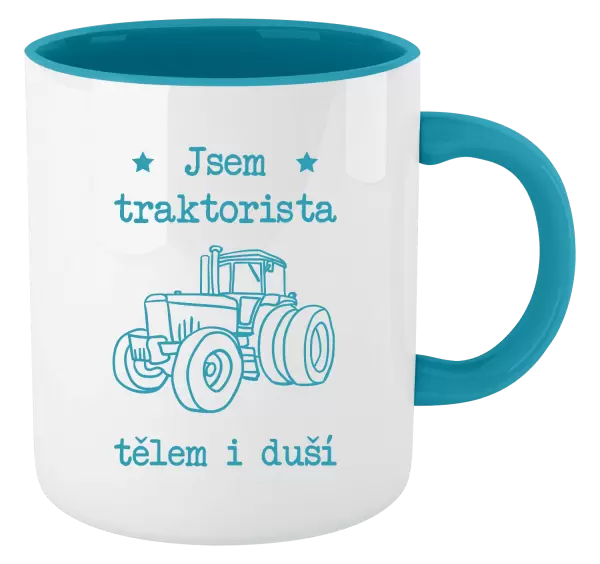 Hrnek Jsem traktorista tělem i duší