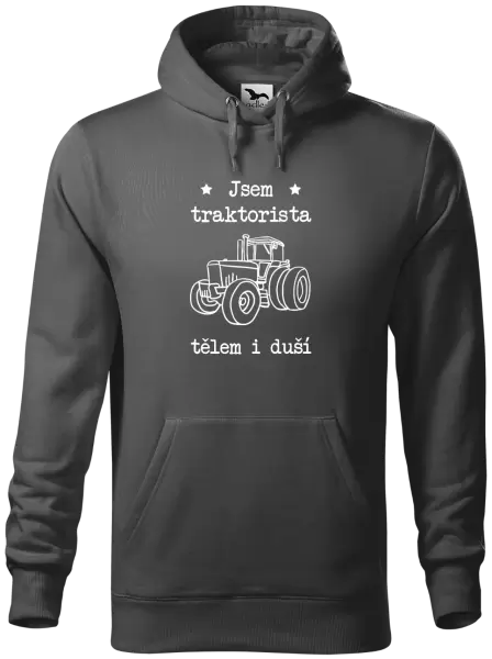 Pánská mikina Jsem traktorista tělem i duší
