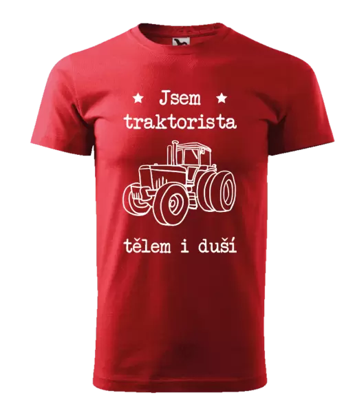 Pánské tričko Jsem traktorista tělem i duší