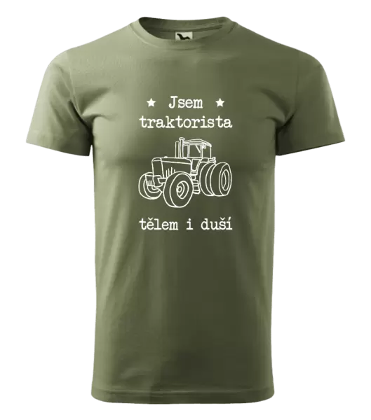 Pánské tričko Jsem traktorista tělem i duší