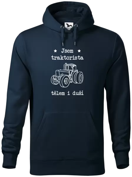 Pánská mikina Jsem traktorista tělem i duší