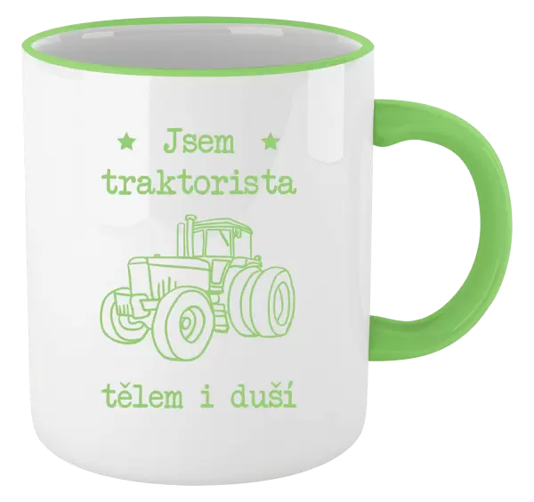 Hrnek Jsem traktorista tělem i duší