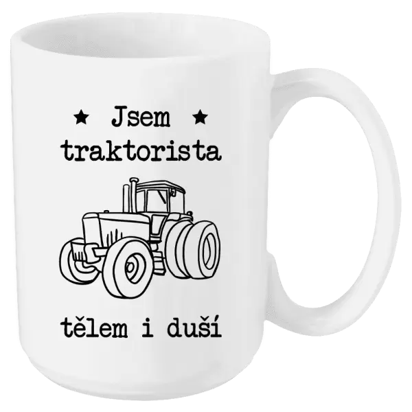 Hrnek Jsem traktorista tělem i duší