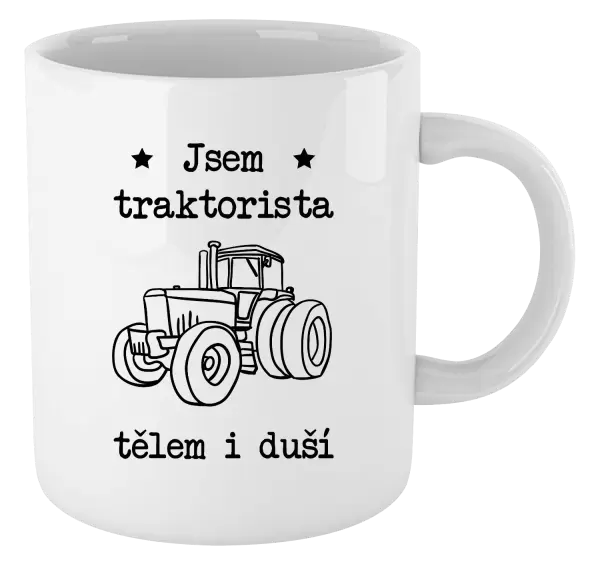 Hrnek Jsem traktorista tělem i duší